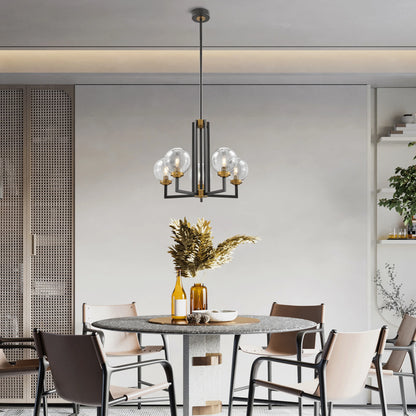 Black & Gold Monachopsis Small Chandelier