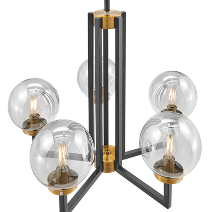 Black & Gold Monachopsis Small Chandelier