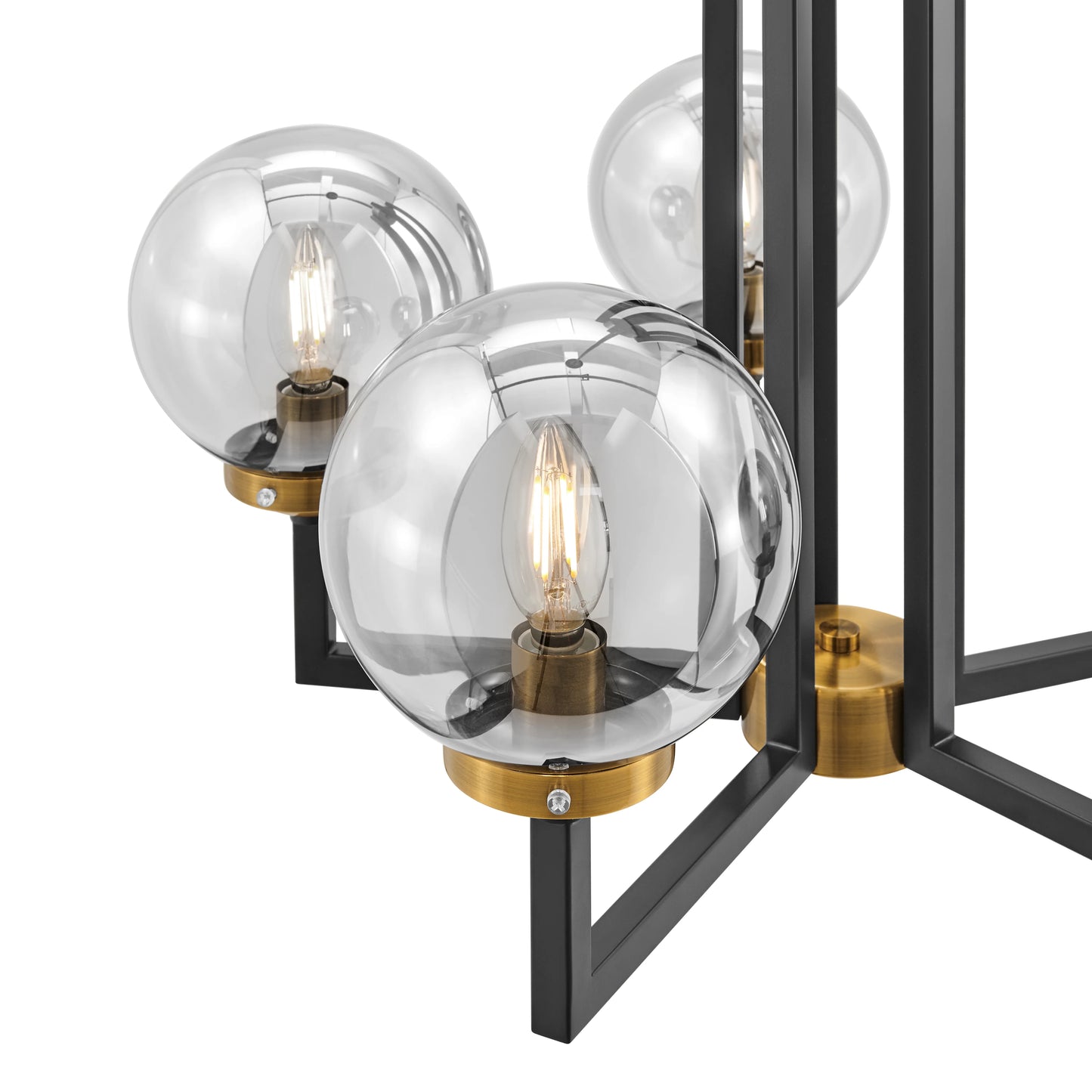 Black & Gold Monachopsis Small Chandelier