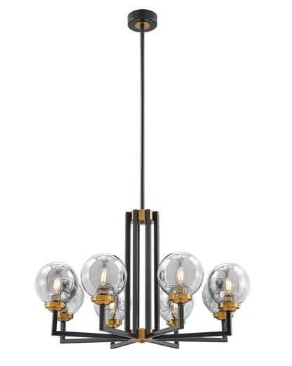 Black & Gold Monachopsis Large Chandelier