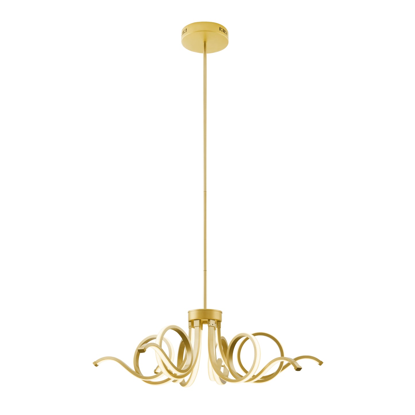 Magnolia LED Adjustable Sandy Gold Chandelier