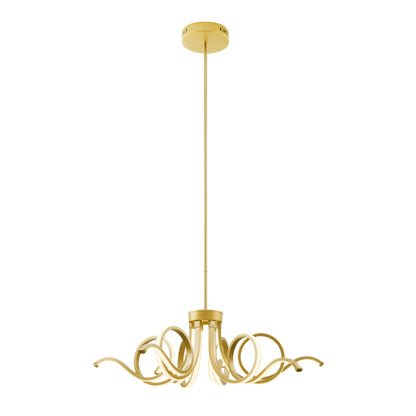 Magnolia LED Adjustable Sandy Gold Chandelier