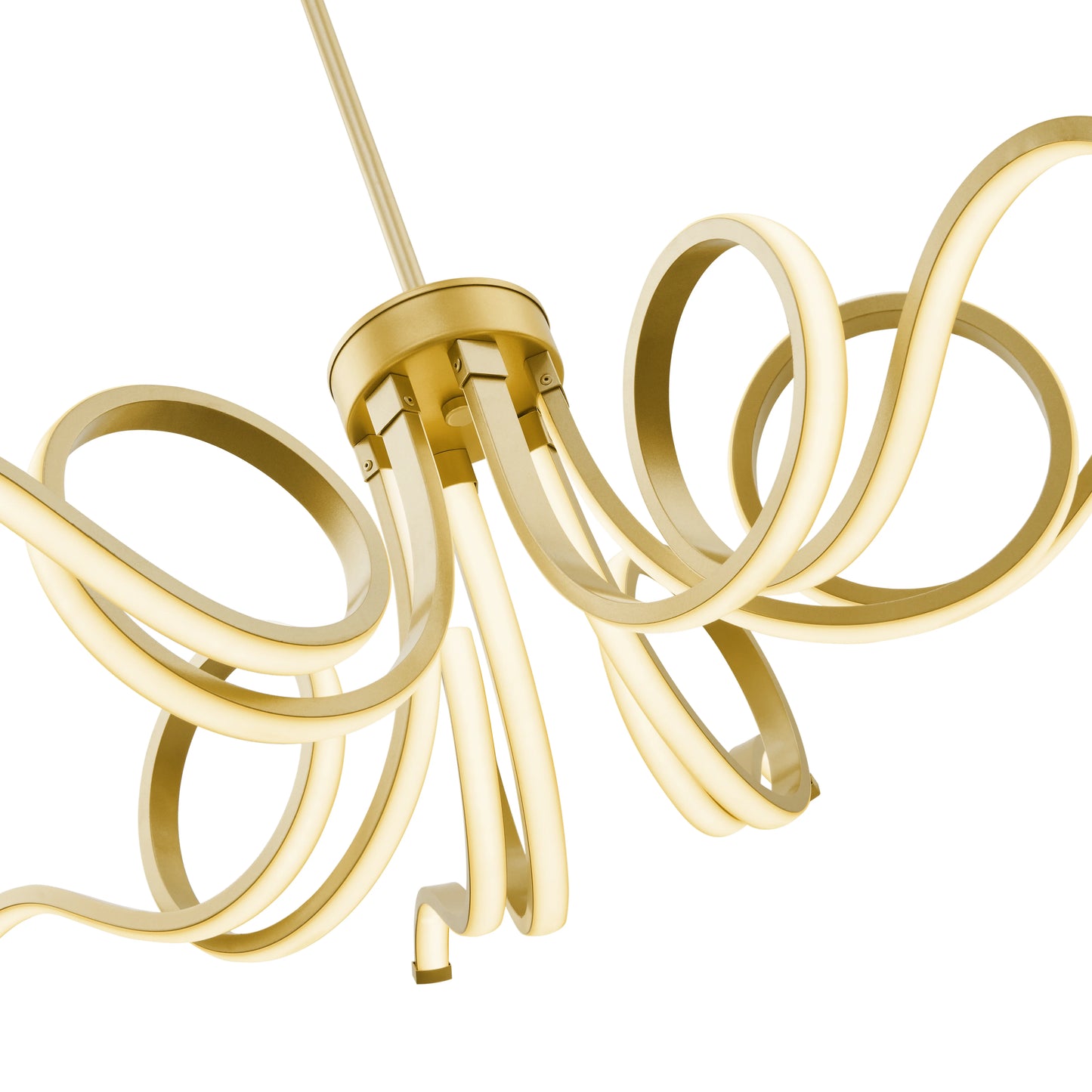 Magnolia LED Adjustable Sandy Gold Chandelier