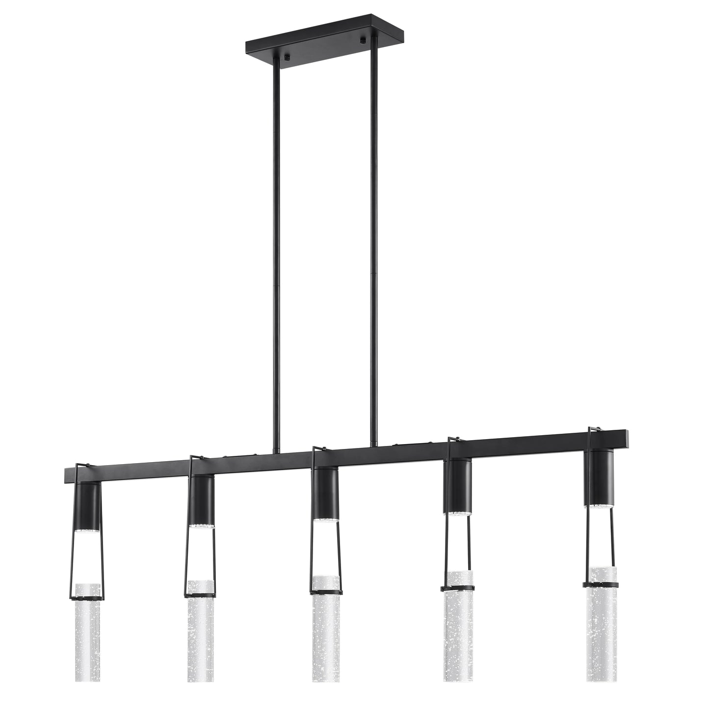 Matte Black Harmony 5 Lights Chandelier