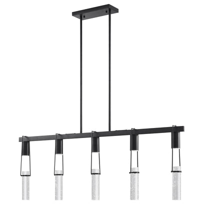 Matte Black Harmony 5 Lights Chandelier