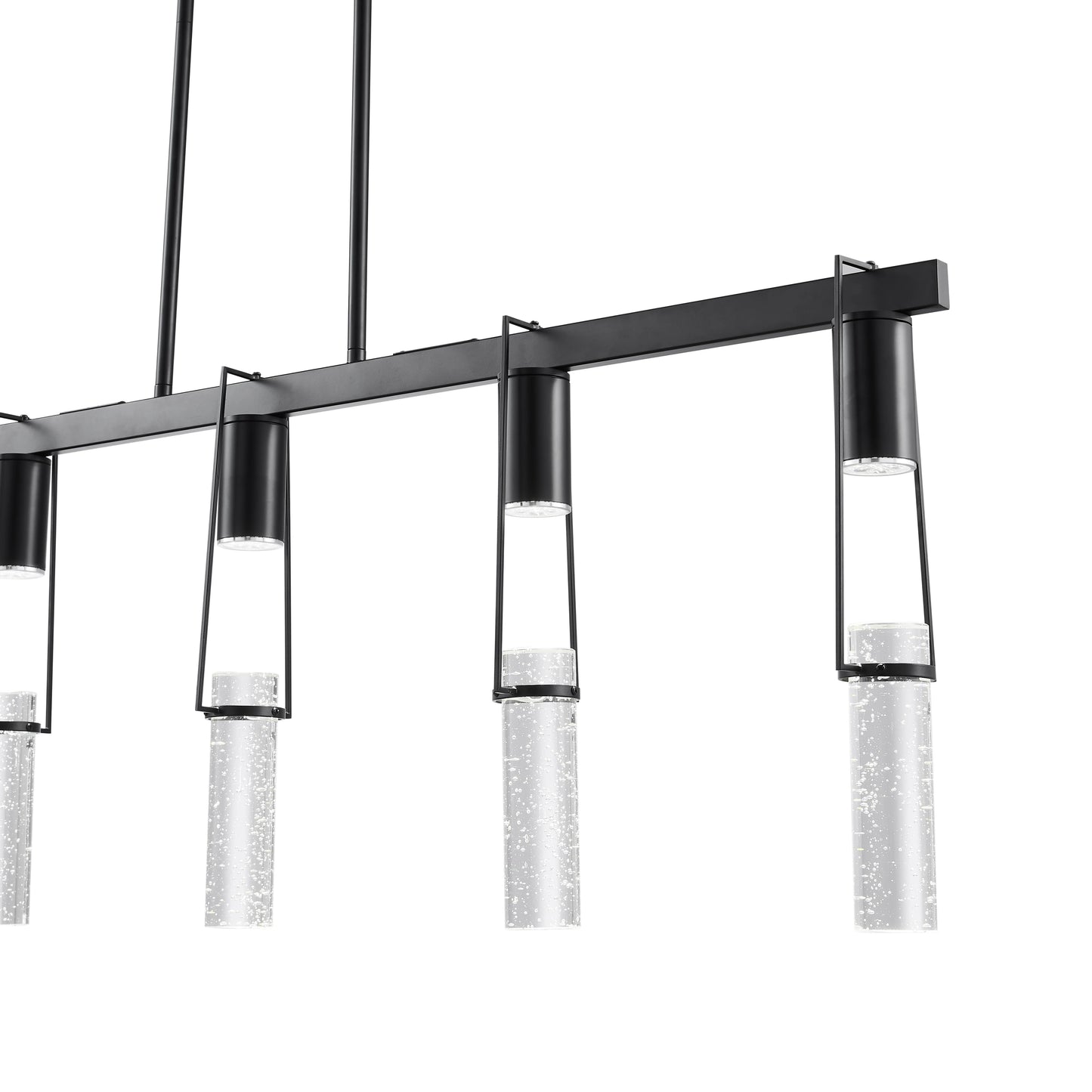Matte Black Harmony 5 Lights Chandelier