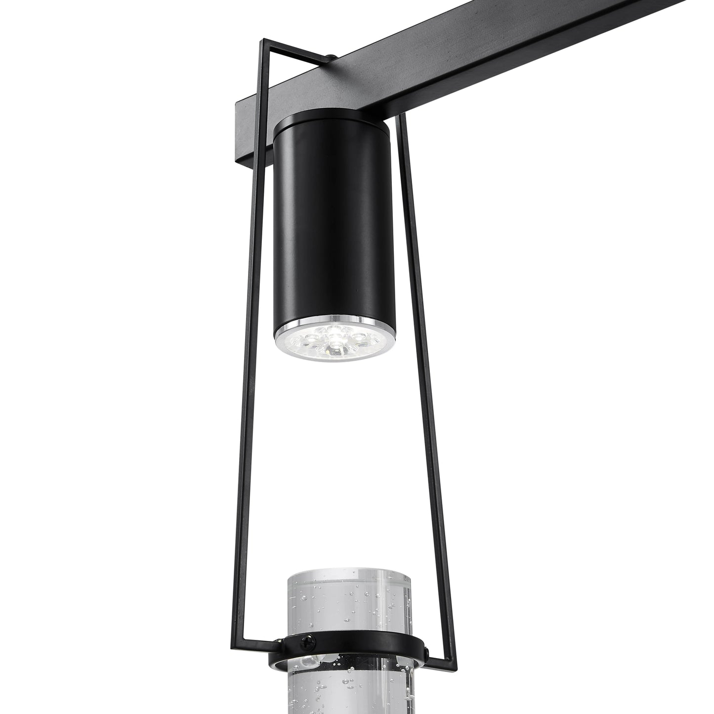 Matte Black Harmony 5 Lights Chandelier