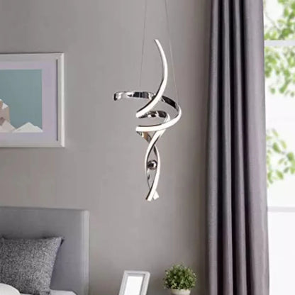 Chrome Hamburger LED Chandelier