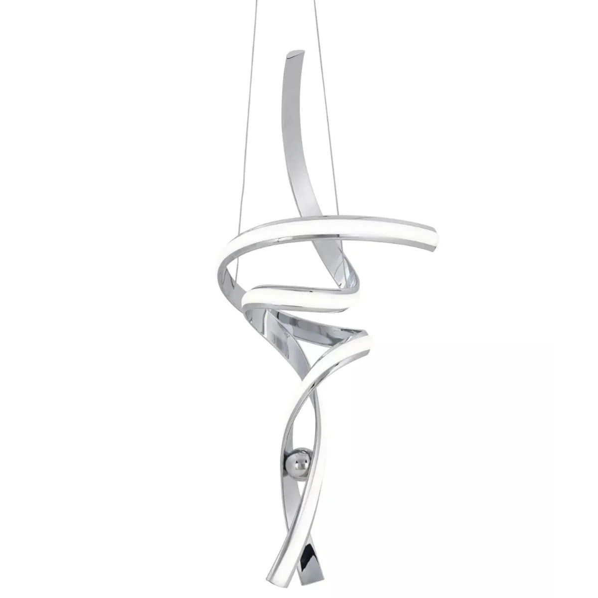 Chrome Hamburger LED Chandelier
