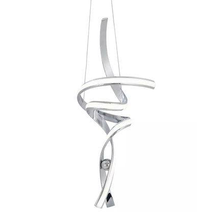Chrome Hamburger LED Chandelier