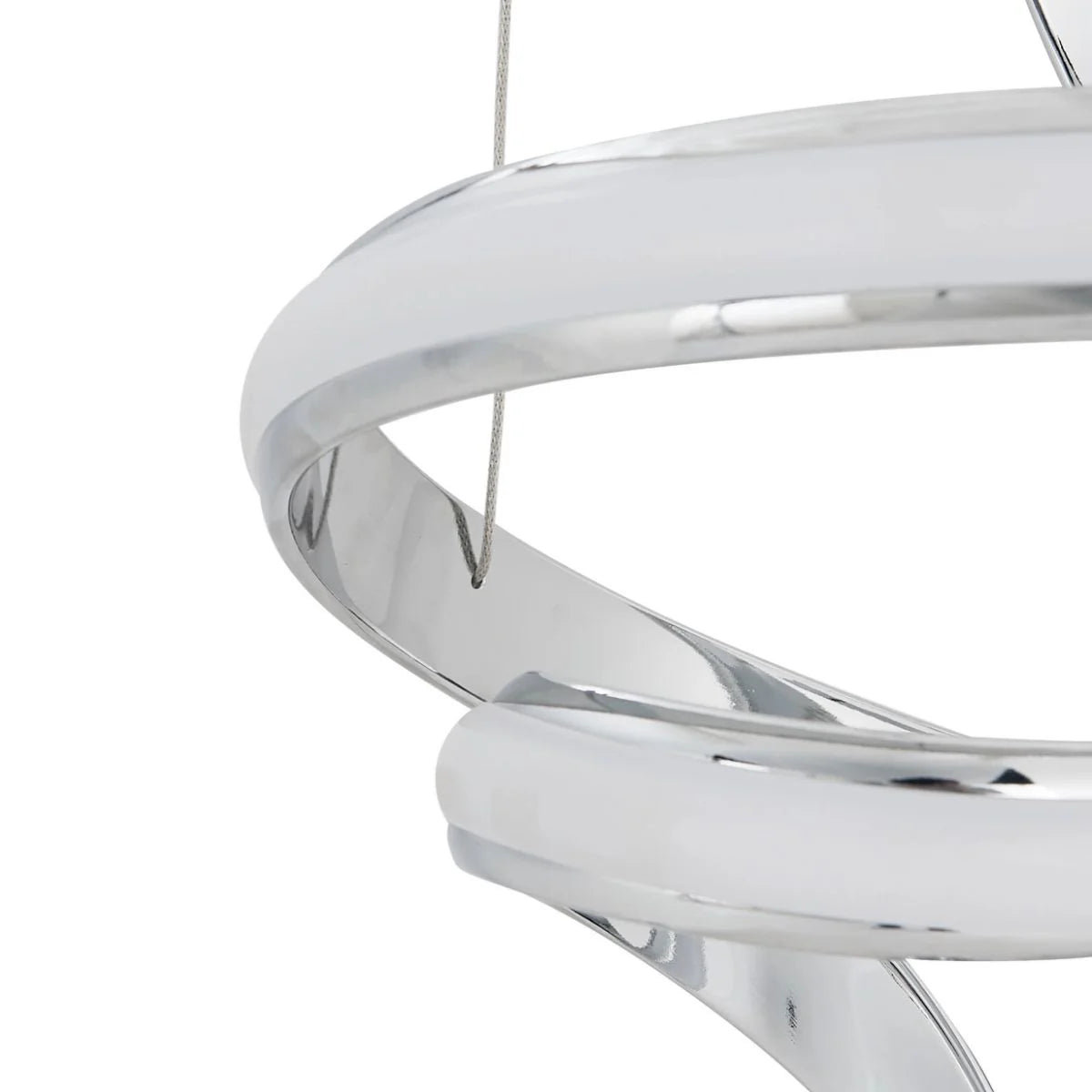 Chrome Hamburger LED Chandelier