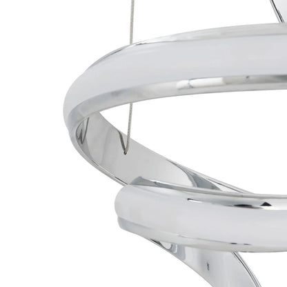 Chrome Hamburger LED Chandelier