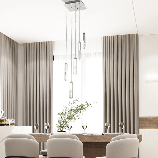 Chrome Elysian 5 Lights Chandelier