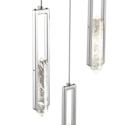 Chrome Elysian 5 Lights Chandelier