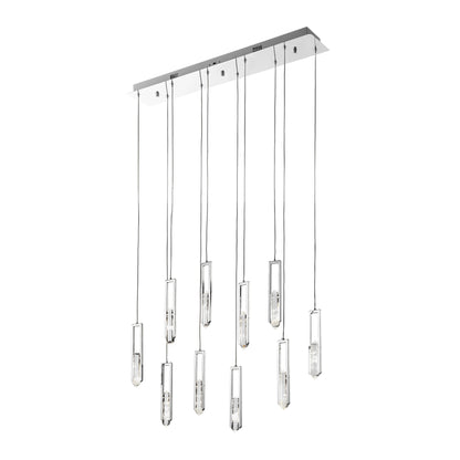 Chrome Elysian 10 Lights Chandelier