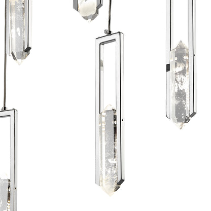 Chrome Elysian 10 Lights Chandelier