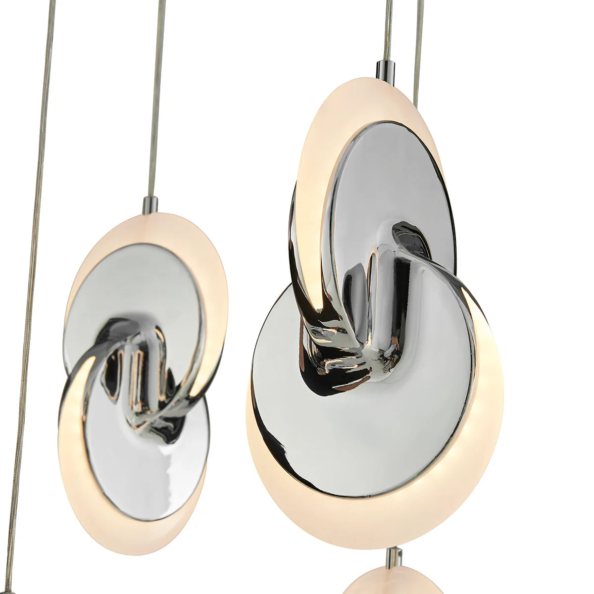 Deuterium Rectangular Chrome Chandelier
