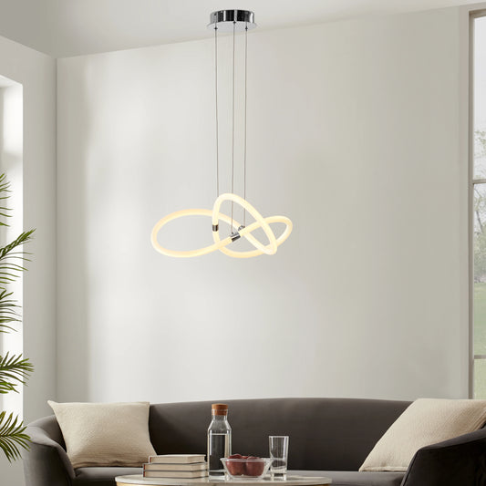 Daisy LED Adjustable Chrome Chandelier