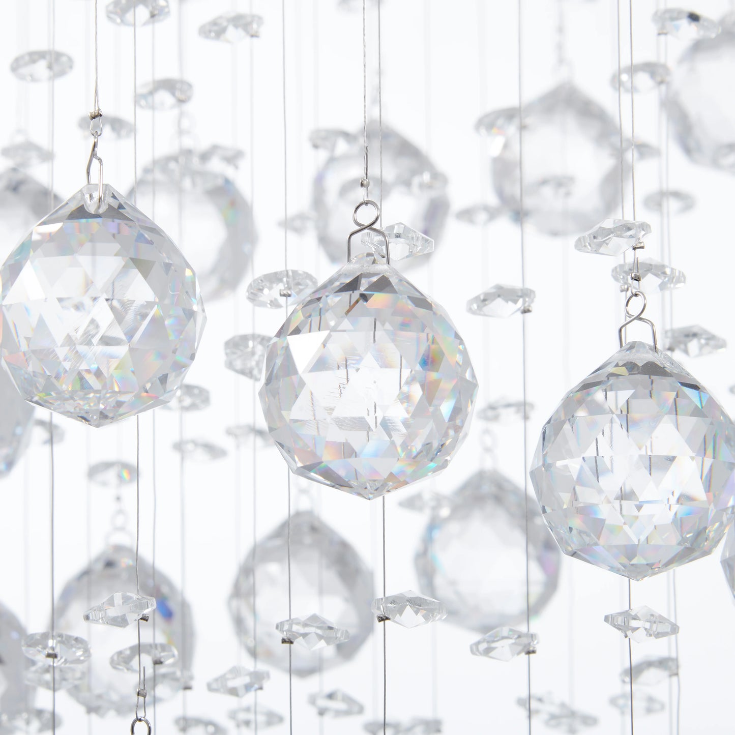 Crystal Double Helix Chandelier 7 Lights
