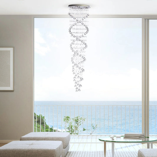 Crystal Chandelier Double Helix 7 Lights