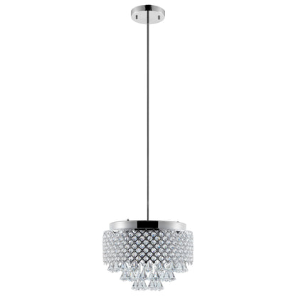 Cinderella Crystal Round Chrome Chandelier