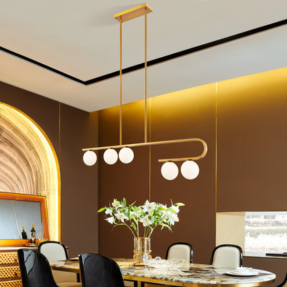 Anechdoche Modern Rectangular Light – Gold/White