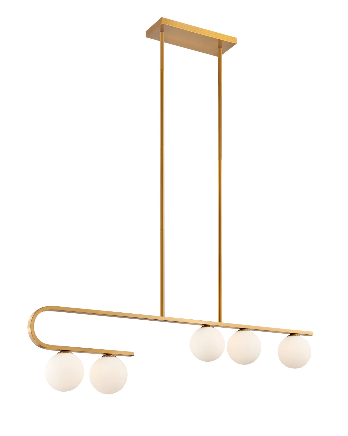 Anechdoche Modern Rectangular Light – Gold/White
