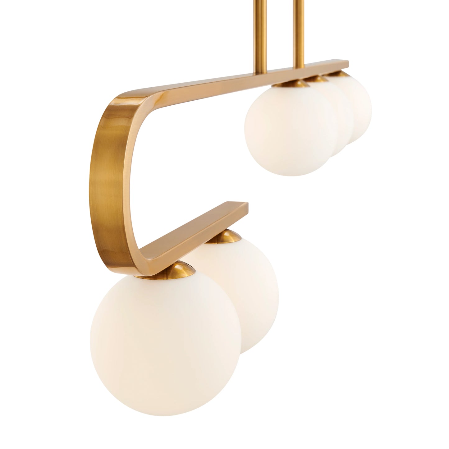 Anechdoche Modern Rectangular Light – Gold/White