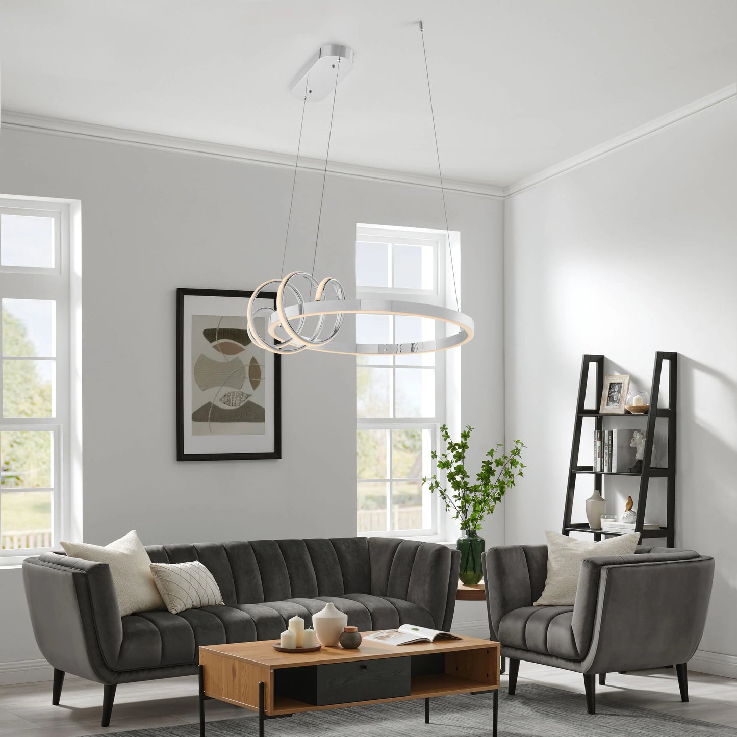 Salzburg Round Chrome Chandelier