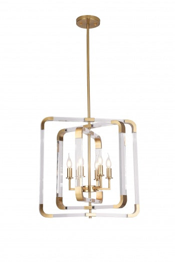 Metal Frame Chandelier