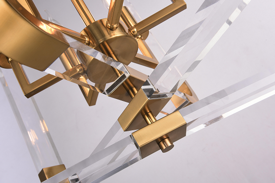 Metal Frame Chandelier