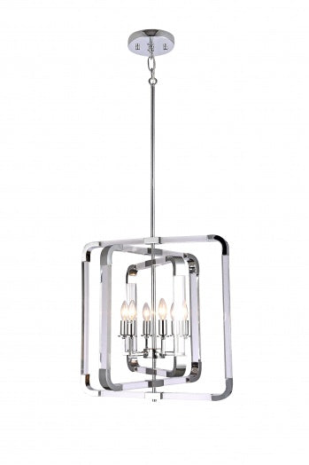 Metal Frame Chandelier