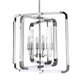 Metal Frame Chandelier