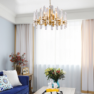 2 Tier Gold/Chrome Chandelier