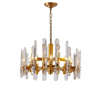 2 Tier Gold/Chrome Chandelier