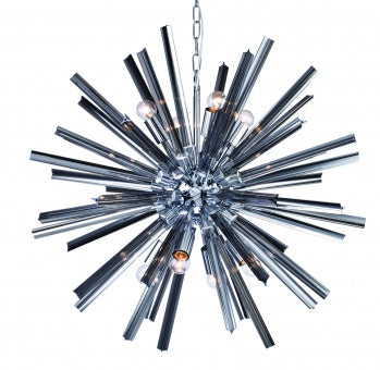 Smoke Glass Spike Chandelier
