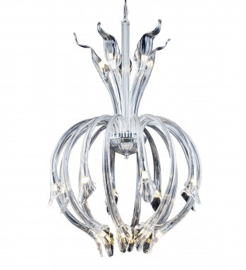 Hand Blown Glass Chandelier