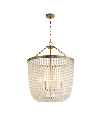Satin Black/Chrome/Gold Frame Chandelier with Clear Beaded Hanging Glass