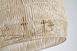 Natural Vine Weaved Basket Chandelier