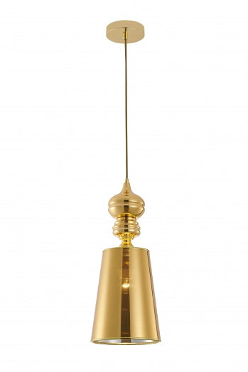 Polished Gold/Chrome Single Pendant Light