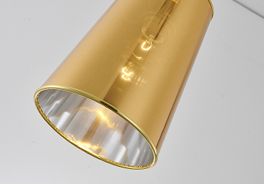 Polished Gold/Chrome Single Pendant Light