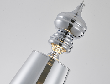 Polished Gold/Chrome Single Pendant Light