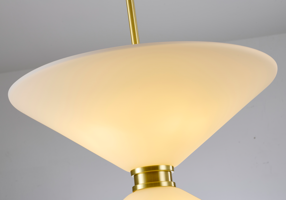 Satin Brass Pendant Light