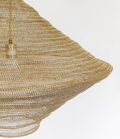 30-Inch Chain Basket Pendant Light (Gold or Satin Black Finish)