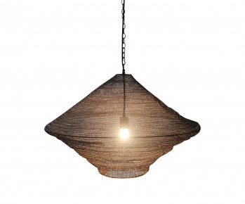 30-Inch Chain Basket Pendant Light (Gold or Satin Black Finish)