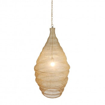 Gold Chain Basket Pendant Light