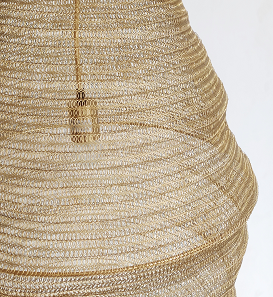 Gold Chain Basket Pendant Light