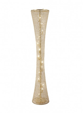 Clear Crystal Beaded Frame Floor Lamp