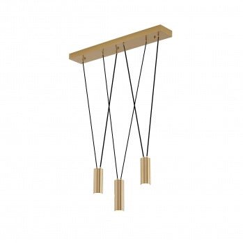 Brass Frame Criss Cross Hanging Pendant