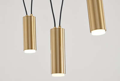 Brass Frame Criss Cross Hanging Pendant